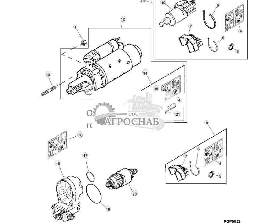 (7200) STARTING MOTOR (DENSO) (12V) 